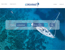 Tablet Screenshot of crewbay.com